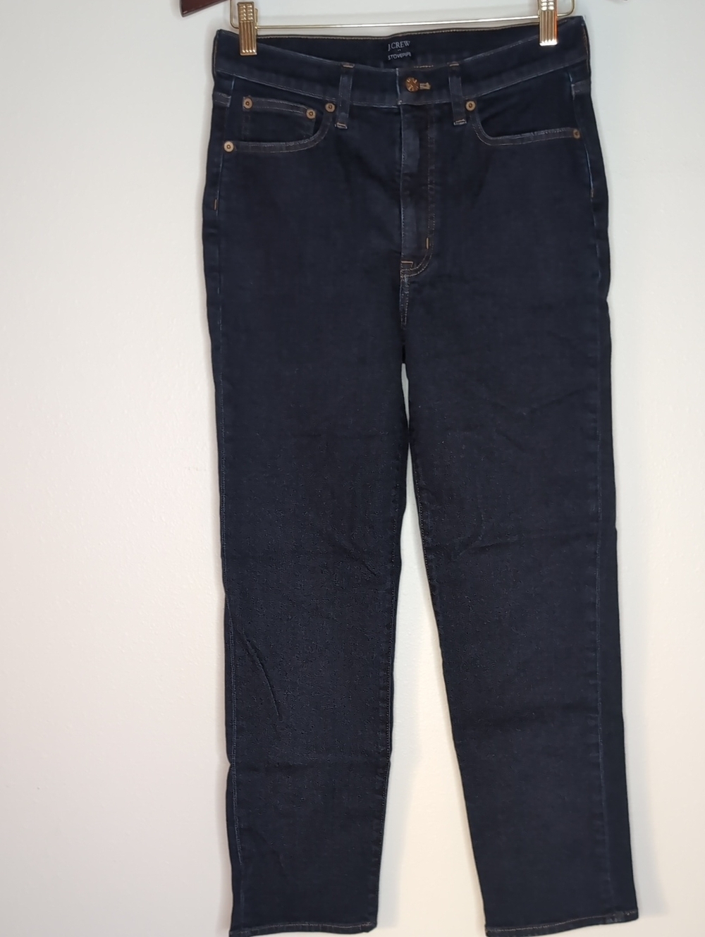 J. Crew Women's Straight Leg Jeans in Dark Indigo